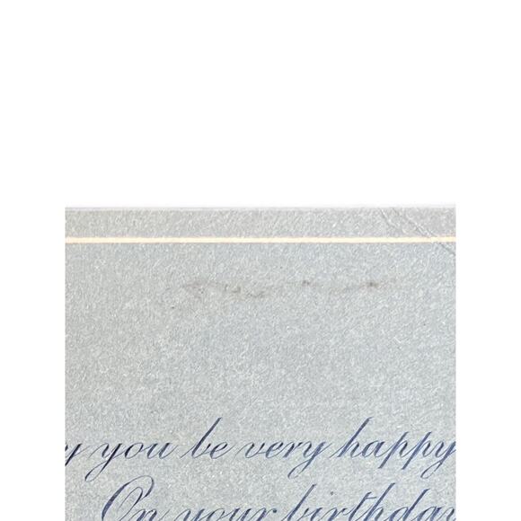 Antique 1912 Ephemera Postcard Blue Winter Countryside Cottage Birthday Wishes - Picture 3 of 6